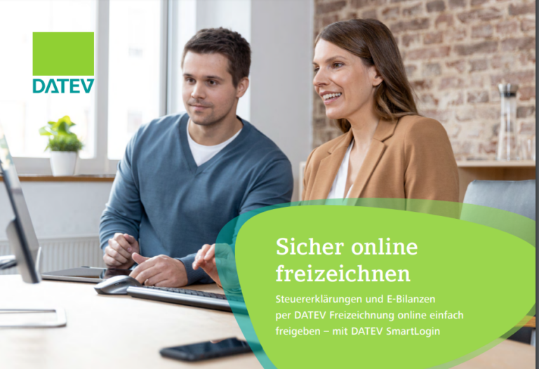 Zeitsparen mit der DATEV Freizeichnung Online